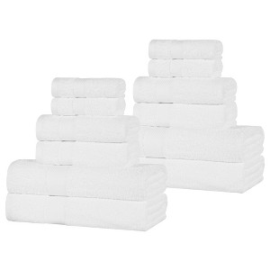 Modern Solid Classic Luxury Egyptian Cotton Towel Set by Blue Nile Mills - 1 of 4