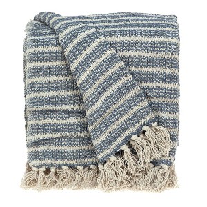 Parkland Collection,Simone Casual Beige 52" X 67" Woven Handloom Throw - 1 of 4