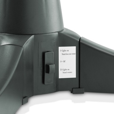 Green 26" Rotating Christmas Tree Stand with Electrical Outlets