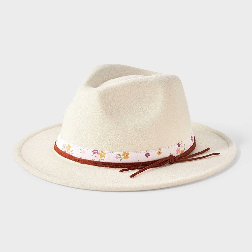 Toddler Girls' Rancher Hat - Cat & Jack™ Cream 2T-5T