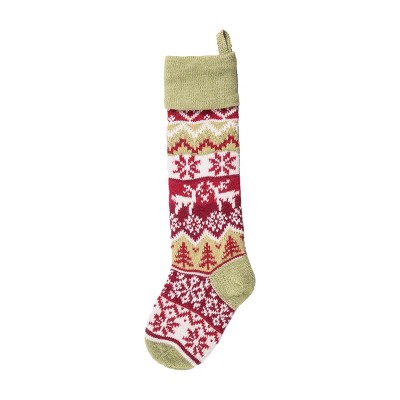 C&F Home Winter Deer Knit Stocking