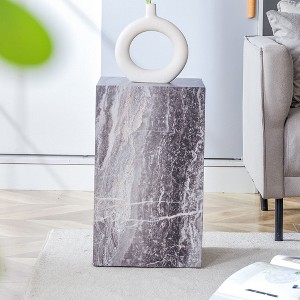 PAGED 20 Inch High Coffee Table Modern Wooden Side Table, Simple End Table for Living Room, Bedroom - 1 of 4