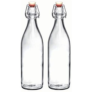 Bormioli Rocco Giara Clear Glass Bottle With Stopper, 33 3/4 oz. (2, Clear) - 1 of 4