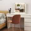 SEVOBAL Decorative Wall Mirrors Vanity Mirror Makeup Mirror Touch Screen Control Vanity Based Mirror Desk Mirror Square, White, 19"*22"*5" - 2 of 4
