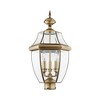 Livex Lighting Monterey 3 - Light Lantern in  Antique Brass - 4 of 4