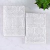 Cotton Modern Geometric Jacquard Soft Highly-Absorbent Bath Sheet Set of 2 by Blue Nile Mills - 2 of 4