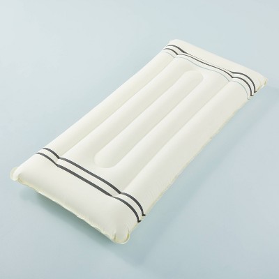 Inflatable Striped Summer Lounger Cream/Gray - Hearth & Hand™ with Magnolia