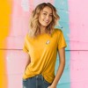 Dalix Ghost Embroidered Cotton Relaxed Fit Short Sleeve Crewneck Tee Shirt Women - 2 of 4