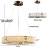 Lariza Modern Round Alabaster Pendant Lights - 2 of 4