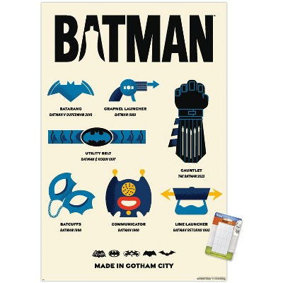 Trends International DC Comics Batman: 85th Anniversary - Gadgets Made In Gotham Unframed Wall Poster Prints