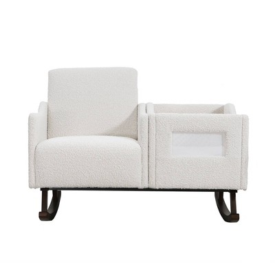 Second Story Home Emerson Nursery Rocker Accent Chair Cream Boucle Target