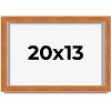 PosterPalooza | Flat Brown Picture Frame - UV Acrylic, Backing Board, Hanging Hardware Included - 2 of 4