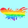 Adult Design By Humans Pride Rainbow Doodle By Maricalvente Racerback Tank Top - 2 of 2