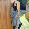 Catalonia Woman Blanket Hoodie Oversized Sweatshirt, Comfy Fleece Pullover Longe Sleeve, One Size Fits All, Gift Woman Wife - 2 of 4