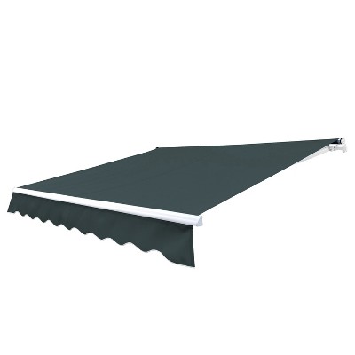 ALEKO 13 x 10 feet Retractable White Frame Home Patio Canopy Awning 13'x10'