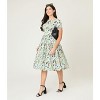 Unique Vintage Women's Cotton Swing Dress - 3 of 4