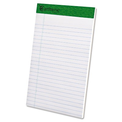 Earthwise by Ampad Recycled Writing Pad Narrow 5 x 8 White Dozen 20152