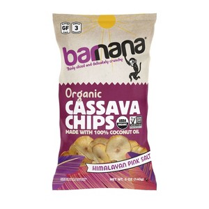 Barnana Organic Cassava Chips Himalayan Pink Sea Salt - 5oz - 1 of 2