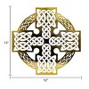 Slickblue Celtic Metal Wall Art – 12" Round Hanging Decor in 8 Irish Designs & 4 Finish Options for Home - 4 of 4