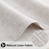 Aoibox Cotton Linen Placemats Set of 6, Washable Farmhouse Dining Table Mats for Indoors & Outdoors, Easy to Clean, Neutral Beige - 2 of 4