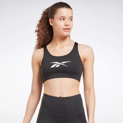 Image of Reebok Workout Ready Sports Bra  M  Night Black