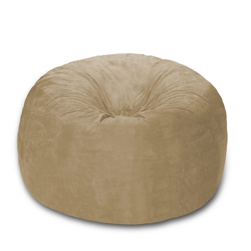 6' Huge Bean Bag Chair with Memory Foam Filling and Washable Cover - Relax Sacks, 3 of 7