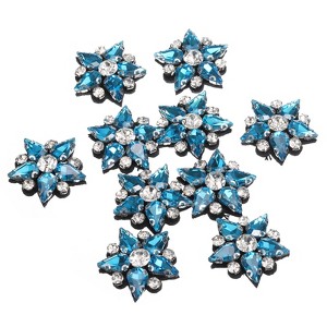 Unique Bargains Sparkling Elegant Crystal Star Beaded Patches for Clothing Sewing 10 Pcs - 1 of 4