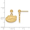 Black Bow Jewelry 14k Yellow Gold Plated Sterling Silver Florida Gators NCAA Dangle Earrings - 2 of 3