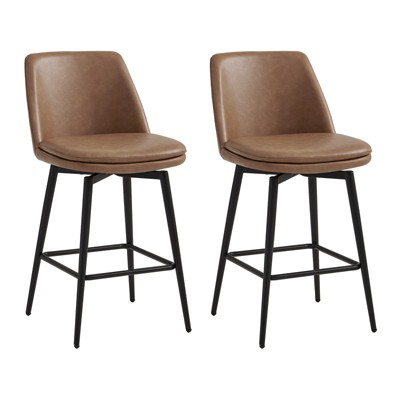 Spruce&Spring Counter Height Swivel Barstool Set