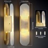 CityFurn Alabaster Wall Sconces Modern Bathroom Vanity Light (Set of 2) - 4 of 4