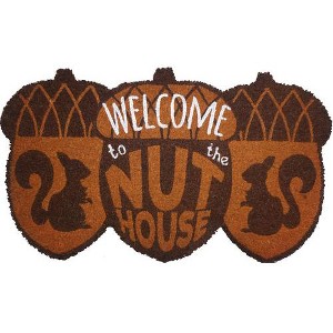 Briarwood Lane Summer Coir Doormat 30x18 Welcome To the Nuthouse Humor Natural Fiber For Summer Coir Doormat - 1 of 2