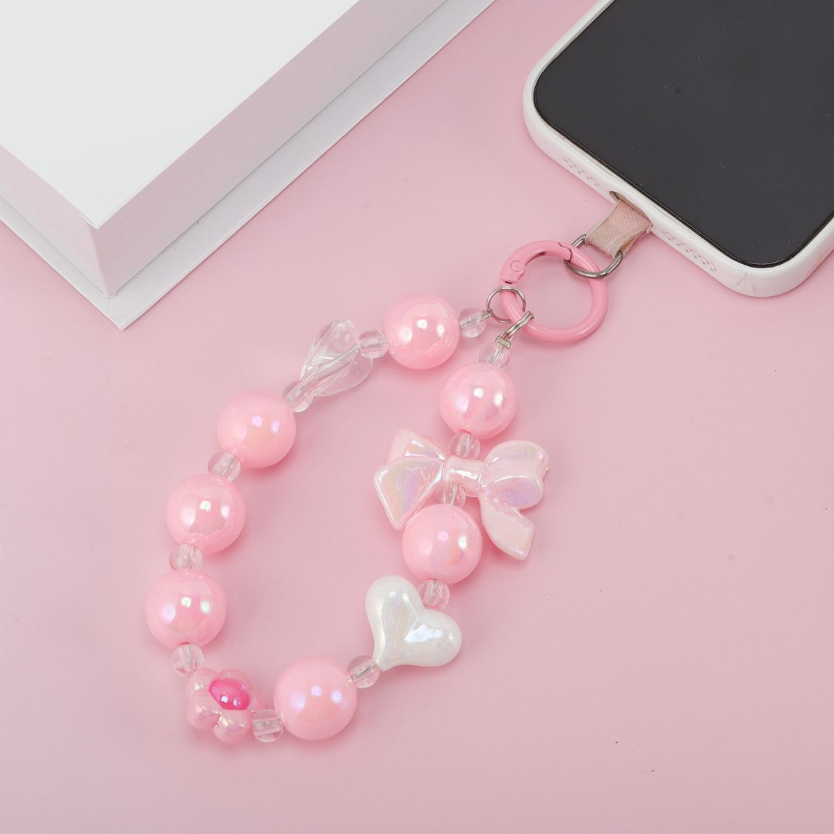 Unique Bargains Heart Bow Phone Charm 1 Pc - thumbnail 7