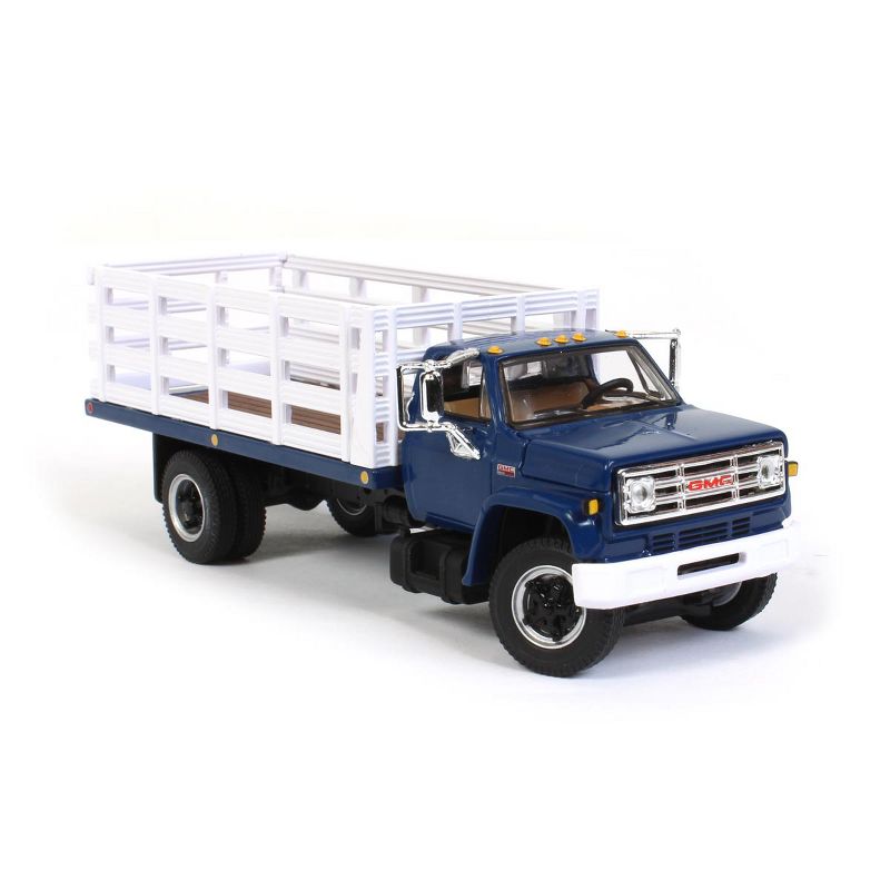 1/64 GMC 6500 Stake Bed Truck, Blue With White Stakes, First Gear Exclusive, DCP 60-0965, 2 of 6