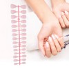 Unique Bargains French Almond Fake Nails White 4 Pcs - 3 of 4