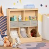 HOMCOM Toy Chest, Kids Storage Organizer, Children Display Bookcase with Drawers for Toys, Clothes, Books - 3 of 4