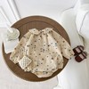 MyKids-USA Flower Graphic Long Sleeve Soft Cotton Comfy Onesies - 4 of 4