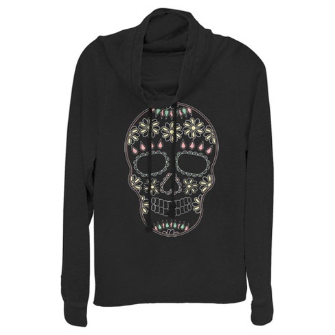 Sugar skull best sale hoodie women's