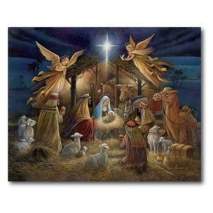 Courtside Market Nativity 16x20 Gallery-Wrapped Canvas - 1 of 4