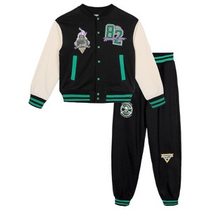 Monster Jam Grave Digger Toddler Boys' Fleece Varsity Jacket and