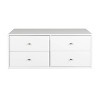 Floating 4 Drawers Dresser White - Prepac: Wall Mounted, Space-Saving Storage, Easy to Assemble - 2 of 4