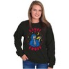 Funny Skeleton Pizza Crust to Crust Sweatshirt for Men or Women Brisco Brands - 3 of 4