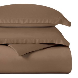 Egyptian Cotton 400 Thread Count Solid Duvet Cover Set by Blue Nile Mills - 1 of 4