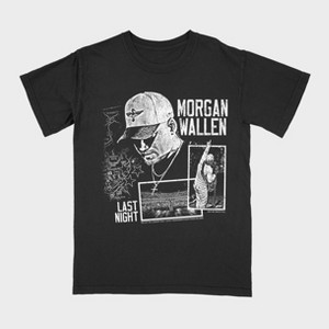 Women's Morgan Wallen Last Night Short Sleeve Graphic T-Shirt - Black - 1 of 2