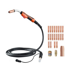 VEVOR 250Amp Mig Welding Gun with 15FT Cable, Compatible with Millermatic 200, 210, 212, 250, 250X, 251, 252 Welders, Black - 1 of 4