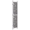 vidaXL Solid Wood Room Divider, 3-Panel, 41.3"x65", Gray and White, Freestanding and Foldable, Stylish Partition Screen for Decoration - 4 of 4