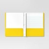 2 Pockets Paper Folder Yellow - Dealworthy™ - 2 of 3