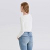 Women's Bell Long Sleeve Boat Neck Lace Rib-Knit Top - Wild Fable™ - 2 of 3