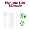 Smarty Had A Party MW Cutlery Kit - Spork, Napkin and Milk Straw - 2000 Sets - 2 of 4