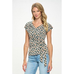 WEST K Women's Naomi Knit Wrap Top - 1 of 4
