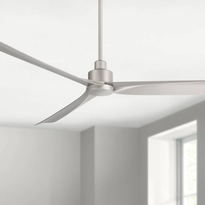 Sailplane 60" Silver Modern Industrial Ceiling Fan with Remote